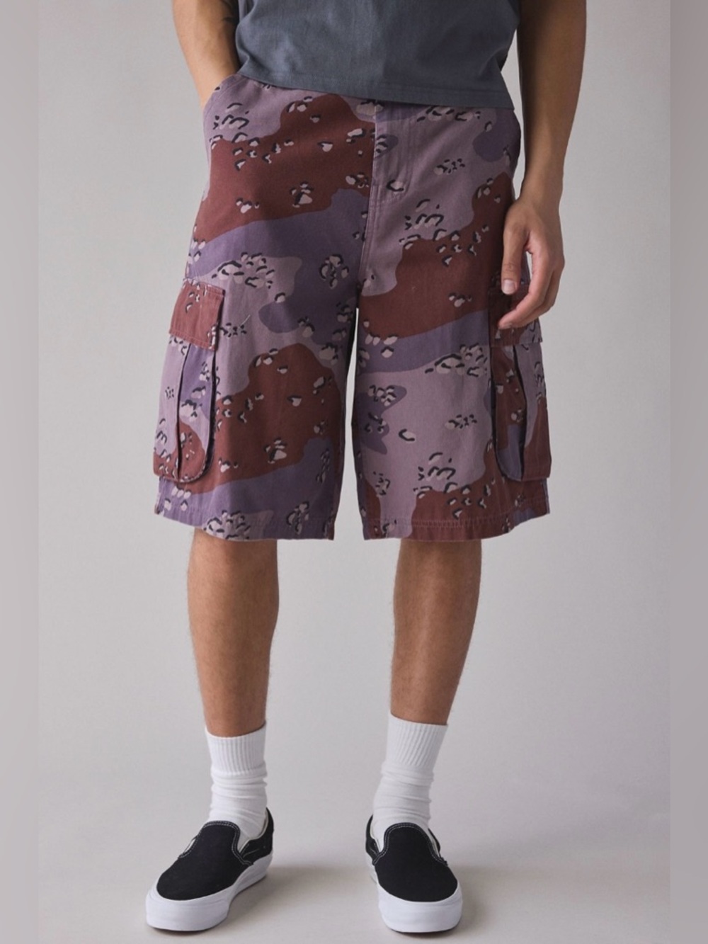 BDG Camo Canvas Cargo Short - Picture 3 of 8